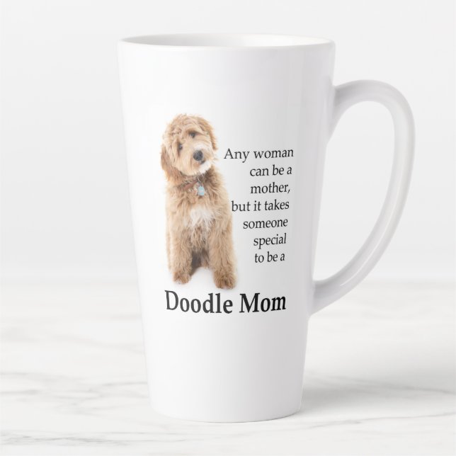 Doodle Dog Mum Latte Mug (Right)