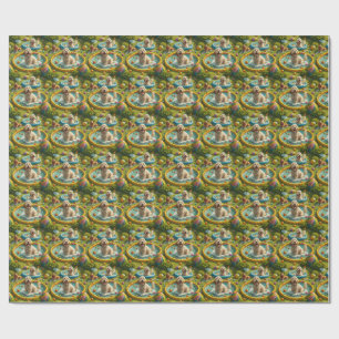 Doodle Dog Summer Wrapping Paper