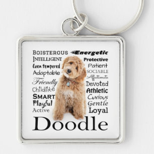 Doodle Dog Traits Key Ring