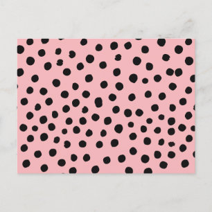doodle dot pattern holiday postcard