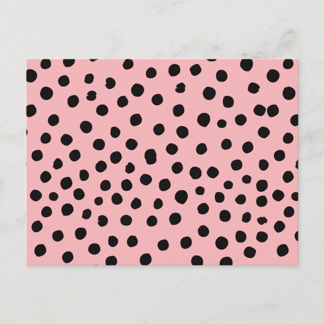 doodle dot pattern holiday postcard (Front)