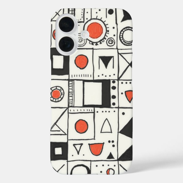 Doodle Dreams: A Whimsical Abstract Case-Mate iPhone Case (Back)