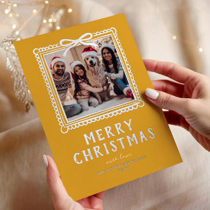 Doodle Family Photo Frame Christmas