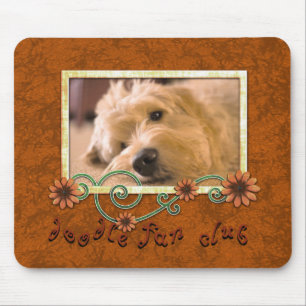 Doodle Fan Club Custom Pet Dog Photo Mouse Pad