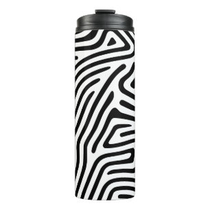 Doodle finger print  thermal tumbler