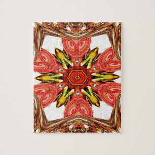 Doodle Floral Art Print Jigsaw Puzzle