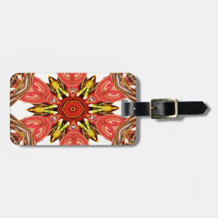 Doodle Floral Art Print Luggage Tag