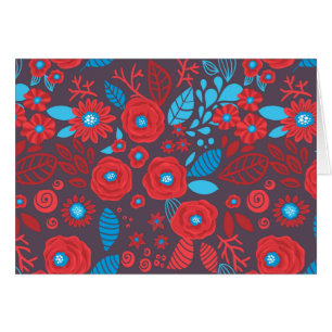 Doodle floral pattern