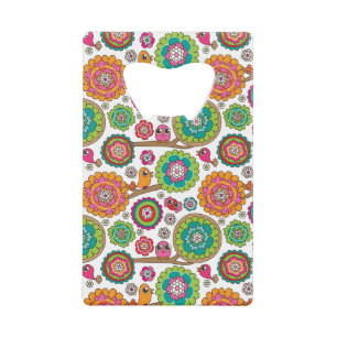 doodle flowers background pattern