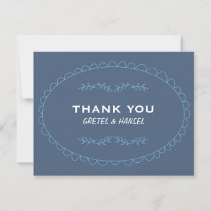 doodle frame thank you card