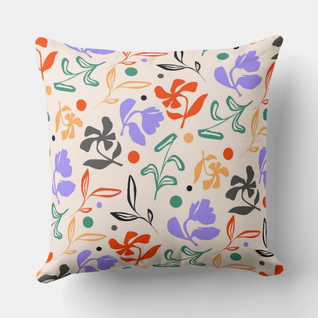 Doodle Garden Cushion (Back)