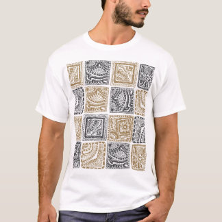 Doodle geometric, vintage abstract pattern. T-Shirt