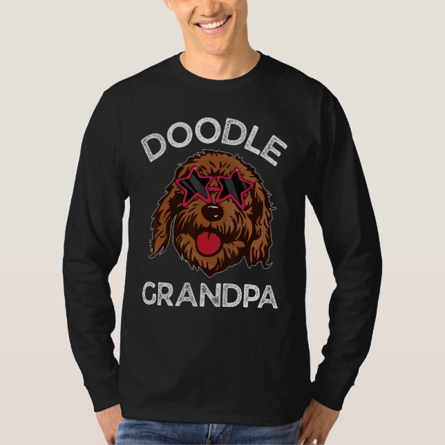 Doodle Grandpa Labradoodle Dog   Father s Day T-Shirt (Front)