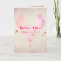 doodle heart romance with flower