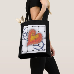 Doodle Heart Tote Bag