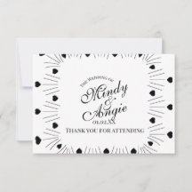 Doodle Hearts Frame Script Wedding