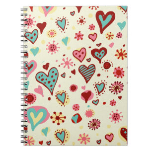 doodle heartsJournal Notebook