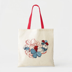 Doodle Hibiscus Tote Bag