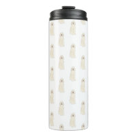 Doodle III (Cream White) Thermal Tumbler