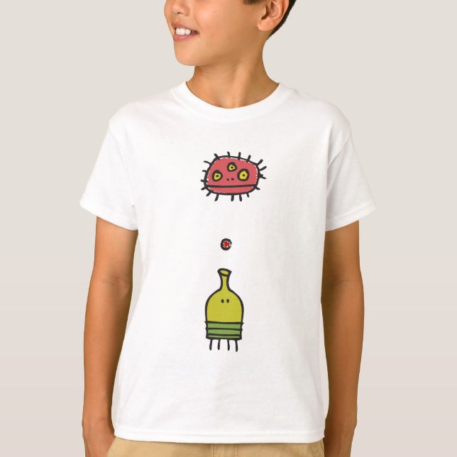 Doodle Jump Monster Kids T-Shirt (Front)