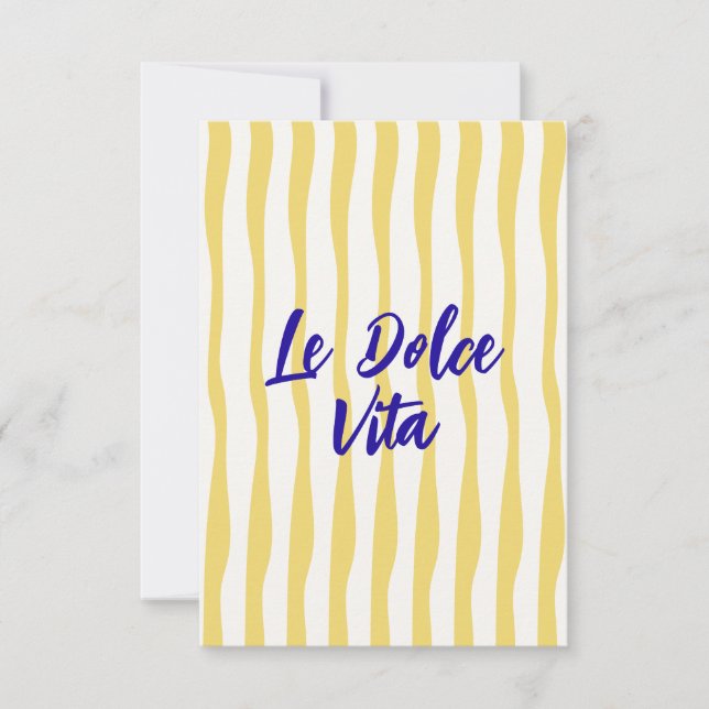 doodle la Dolce Vita summer Greeting Card (Front)