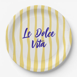 doodle la Dolce Vita summer Greeting Paper Plate