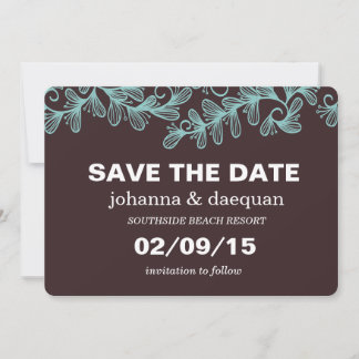 Doodle Leaves Save The Date