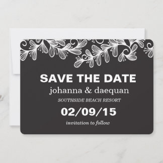 Doodle Leaves Save The Date