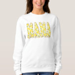 Doodle Letters Bright Yellow Lemon Mama Sweatshirt<br><div class="desc">This bright sweatshirt will delight any girl on your gift list. Perfect for back to school, fall, or as a sweet birthday or Christmas gift. Buy one or a whole set for the crew. Design features the text "MAMA" in extra large doodle font text letters. Each letter is covered in...</div>
