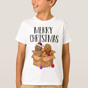 Doodle Merry Christmas Xmas Doodle Christmas Dog T-Shirt