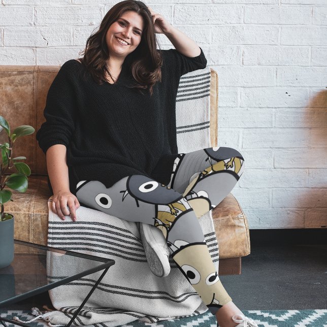 Doodle Monsters Leggings (Creator Uploaded)