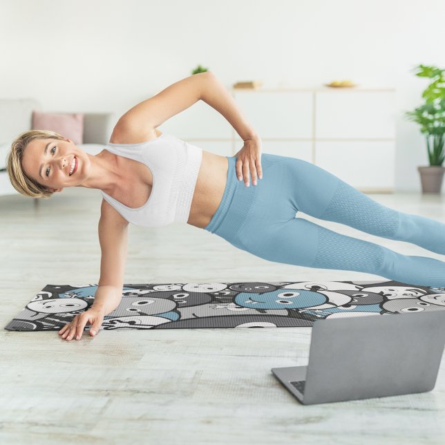 doodle monsters yoga mat (Creator Uploaded)