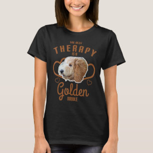 Doodle Mum Dood Dad Best Therapy Is A Goldendoodle T-Shirt