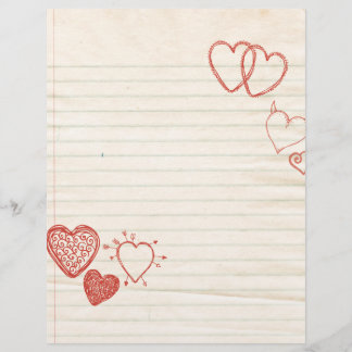 Doodle Notepad Love Letter