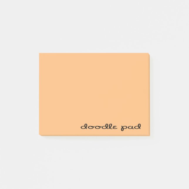 Doodle Pad Orange Post-it Notes (Front)