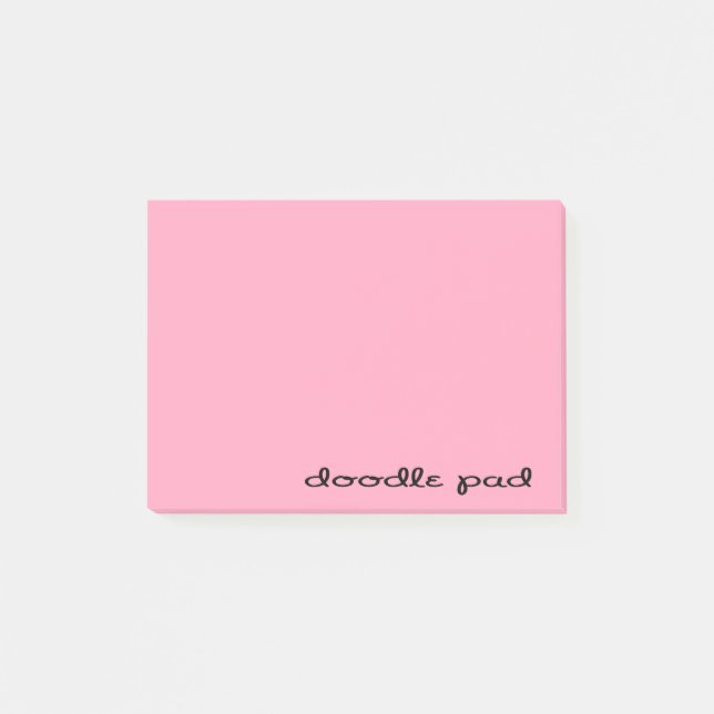 Doodle Pad Pink Post-it Notes (Front)