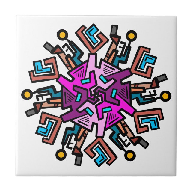 Doodle pattern tile (Front)