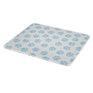 Doodle Paws, Dog Paws, Baby Blue Paws Cutting Board