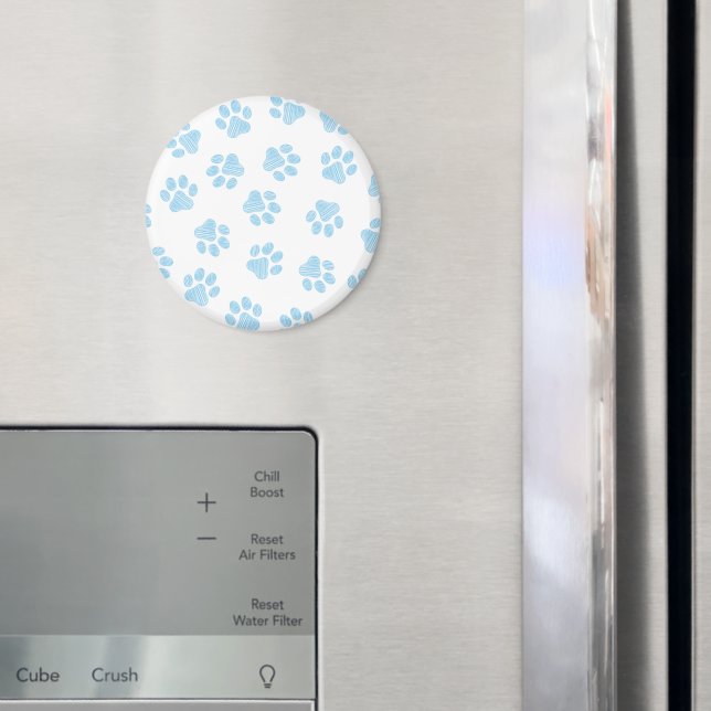 Doodle Paws, Dog Paws, Baby Blue Paws Magnet (In Situ (Fridge))