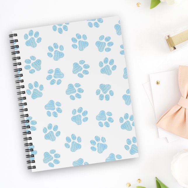 Doodle Paws, Dog Paws, Baby Blue Paws Notebook (Creator Uploaded)