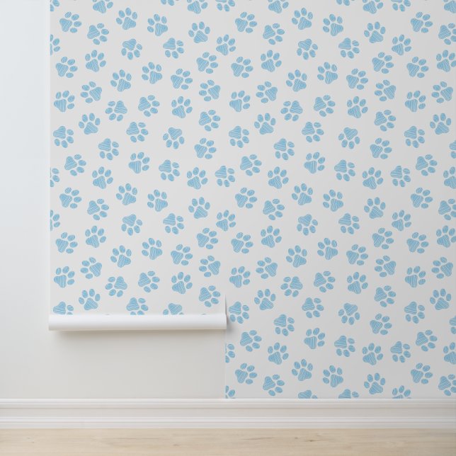 Doodle Paws, Dog Paws, Baby Blue Paws Wallpaper (Application)