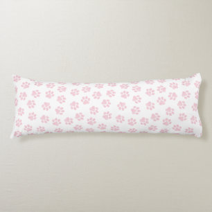 Doodle Paws, Dog Paws, Baby Pink Paws Body Cushion