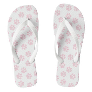 Doodle Paws, Dog Paws, Baby Pink Paws Jandals