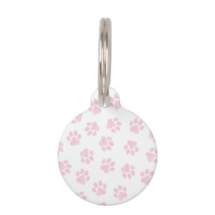 Doodle Paws, Dog Paws, Baby Pink Paws Pet Tag