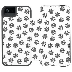 Doodle Paws, Dog Paws, Black Paws Incipio Watson™ iPhone 5 Wallet Case