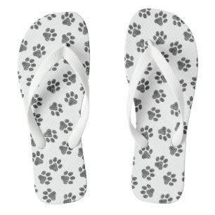 Doodle Paws, Dog Paws, Black Paws Jandals