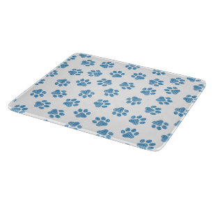 Doodle Paws, Dog Paws, Blue Paws Cutting Board