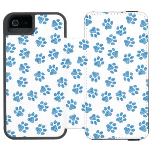 Doodle Paws, Dog Paws, Blue Paws Incipio Watson™ iPhone 5 Wallet Case