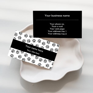 Doodle Paws, Dog Paws, Cat Paws, Black Paws Business Card