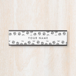 Doodle Paws, Dog Paws, Cat Paws, Black Paws Door Sign